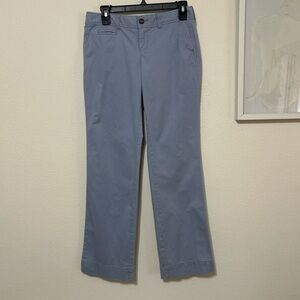 Old Navy Low-Rise Perfect Boot-Cut Khaki Chinos - Light Periwinkle Blue